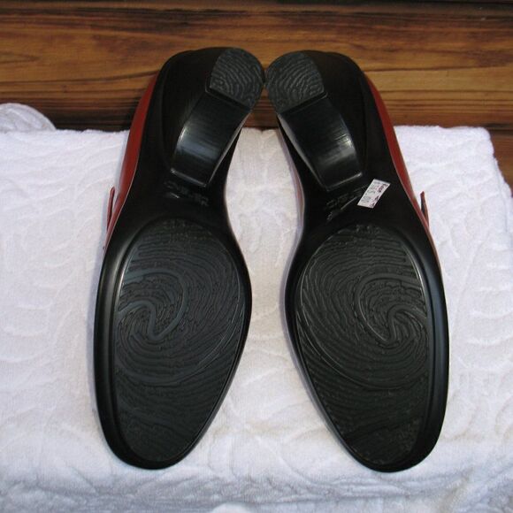 NWOB Dansko Red Orange Clogs 9.5 10 - Picture 6 of 7